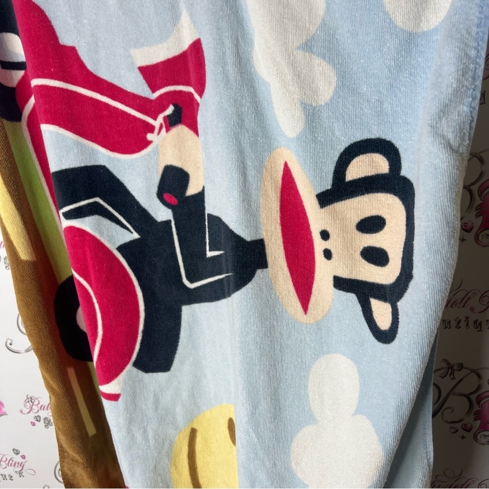 Paul frank towel beach Blue Towel Cartoon Monkey Design rare vintage giraffe
